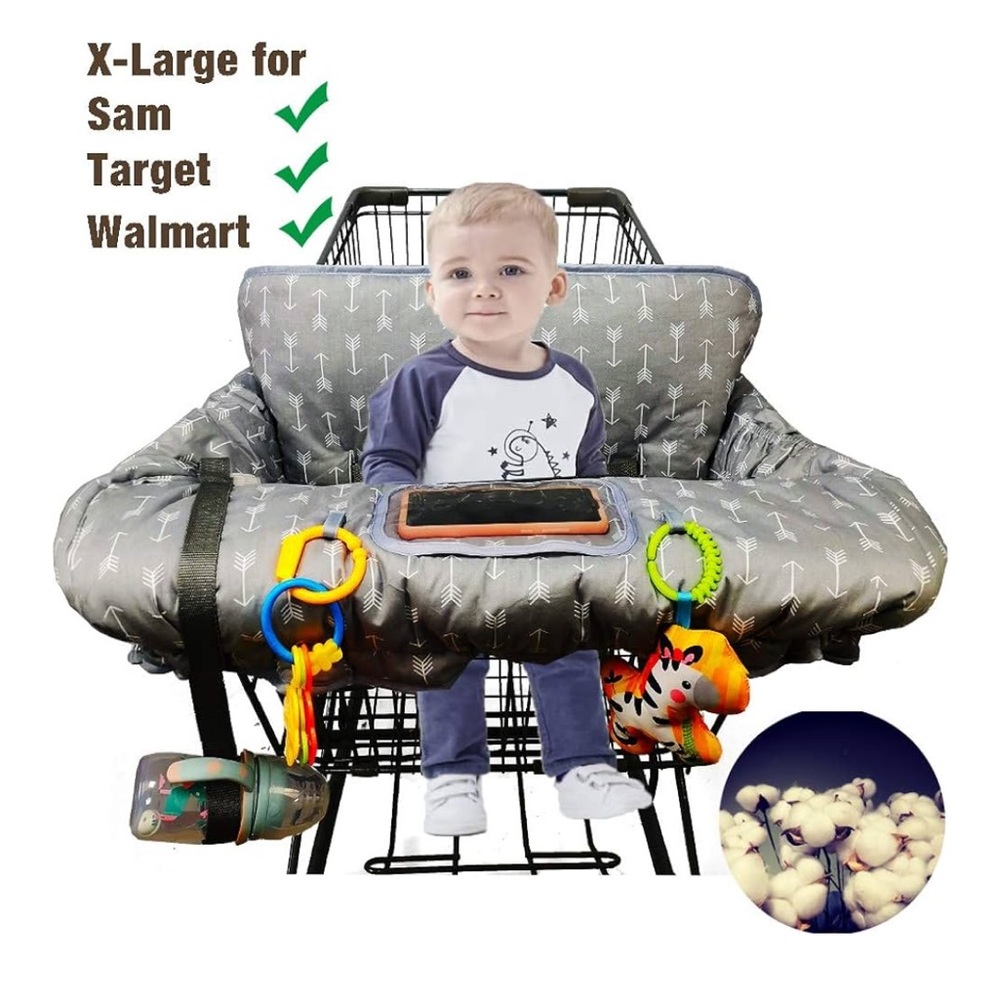 Gray Shopping Cart Cover